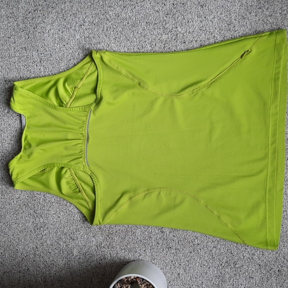 Athleta loose fit lime tank top women's small - Picture 3 of 5